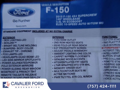 2019 Ford F-150 Platinum