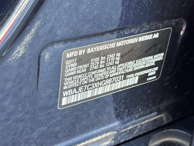 2017 BMW 5 Series 540i xDrive