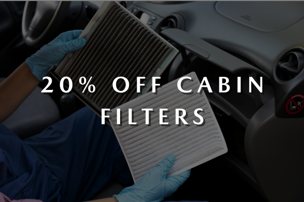 20% OFF CABIN FILTERS